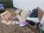 Old brick fireplace and waste mainly rubble (not bagged) with some wood, metal and cardboard. Cheers. RH5 - removed for £150