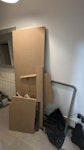 Kitchen items off cut kitchen parts, including work counter tops, skirting, used shelf and underlay SE6 - removed for £70