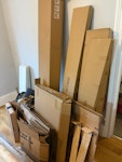 Cardboard & Packaging Cardboard boxes and packaging material. E9 - removed for £55