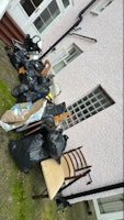 2 chairs, pram, car seat, junk collected by T's Waste Removal