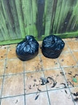 garden waste & curtain poles garden waste, some planks of wood and plastic, mop handle, curtain poles and a small bag of nuts and bolts. SW16 - removed for £40