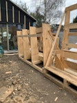 three big pallets three big wooden pallets used to deliver windows. nice wood, hopefully could be reused in some way. E10 - removed for £90