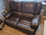 2 seater leather recliner sofa 2 seater leather recliner sofa B97 - removed for £110