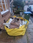 medium hippo bag A medium sized hippo bag containing mainly broken up fence panels and various plastics/garden materials. No rubble, dirt, or plasterboard. PO15 - removed for £145