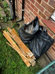 2 bags, offcuts of wood 2 bags debris, offcuts of wood CO4 - removed for £40