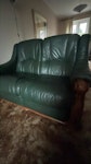 2 leather sofas 2seater in good condition .    3 seater  isleather worn RG30 - removed for £145