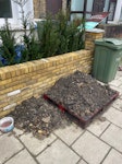 Garden soil Soil, mostly on a pallet but some alongside 
easy access on the pavement SW2 - removed for £75