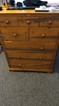 Chest of drawers Pine Chest of Drawers (empty).

H119 x w90 x D45 cm BN1 - removed for £36