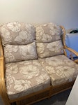 2 seater sofa 2 seater sofa in good condition. Fire safety labels are attached to seat cushions but not on the frame so British Heart Foundation couldn’t accept it. KT14 - removed for £65