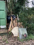 Mixed waste - mostly wood Mixed waste from allotment/outdoor site clearance. Mainly rotten wood/wooden posts/wood scraps. 1 x broken wheelbarrow. 2 x domestic size doors. Some black sacks with lightweight mixed rubbish. Very limited rubble. Can park right next to waste for easy access/loading. Behind One Garden. What 3 words: ///patrol.mull.acted BN1 - removed for £125