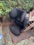 Child’s car seat & two chairs An old child’s car seat.
Two broken wooden garden chairs NW10 - removed for £40