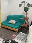 Chair, bed, futon, TV cabinet Bed would need dismantling and futon too as would not fit through door! Other items are light 
I hope you can help TW11 - removed for £100