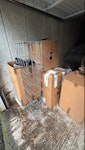 10 big boxes with rubbish 10 x Big boxes full of clothes / rubbish it is located on ground floor garage SE21 - removed for £90