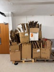 used cardboard boxes 2 pallets of folded used cardboard boxes OL3 - removed for £80