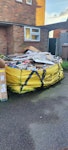 Rubble and house clearance Small amount of bricks and soil from a wall planter. Mixed Household clearance items, laminate flooring small amount of carpet, cardboard LU2 - removed for £295