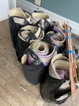 Several bags with old carpet Several bags with cut old carpet and underlay + fixings NW6 - removed for £55