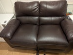 2 sofas One faux leather 2-seater recliner, one faux leather 3-seater recliner. Both chairs have substantial damage to the faux leather ME15 - removed for £95