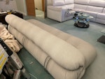 long sofa This is a one piece long sofa  240cm.  It won't bend W4 - removed for £110