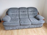 A 3 seater sofa and a table A three seater sofa and a coffee table HA8 - removed for £120