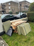 builders waste old flooring material N7 - removed for £150