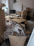 Boxes and paper after move Flattened cardboard boxes, packing paper, and some bubble wrap NG2 - removed for £150