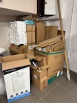 A few bags and cardboards Some packing and a few bags of construction and general waste, located in the basement of the shop. The shop is next to the main road. SW6 - removed for £70