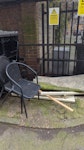 Junk Dumped in Car Park A number of items have been dumped in the car park and scattered around the place. These include a mattress, some broken chairs and panes of glass. E3 - removed for £125