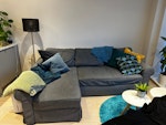 Three seat sofa bed It's a three seat IKEA sofa bed, the divan part can be taken off to make it easier to carry.

I need it gone by Sunday this week, 22 February, but can be flexible on the pick up day and time provided that we agree on the slot in advance. W12 - removed for £90