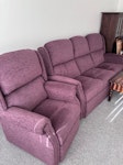 Sofa and arm chair Sofa and chair 3 years old but no fire labels so not accepted by charities MK44 - removed for £110