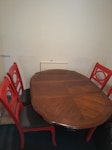 Table&Chairs and exercise bike Dining table and chairs plus elliptical exercise bike KT19 - removed for £60