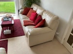 3 seater sofa 3 seater leather sofa RG40 - removed for £125