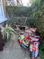Garden waste collected by Quick rubbish recycling Ltd
