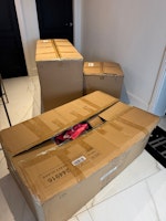 various cardboard boxes collected by Advance Waste