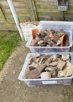Rubble and concrete slabs collected by Rubbish Clear Away