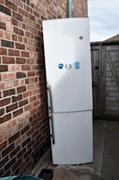 Fridge freezer 60 x60 x 197 cm collected by Mersey Waste (NW) LTD