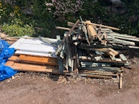 Hi[po and wood collected by Proper Waste Management