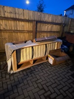 3 seat sofa collected by Smart Skips & Waste Management
