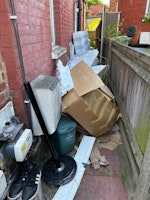 mattress base, boxes packages collected by Quick rubbish recycling Ltd
