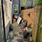 Household / DIY rubbish 30th May PM or 31st May AM or PM collection. Household and DIY rubbish including 1 fridge, bed base (dismantled), mattress, garden waste and DIY refuse. garden and alleyway to be clear of rubbish. DN32 - removed for £400
