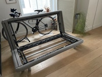 frame of sofa bed-no cushions collected by Rid Junk Ltd