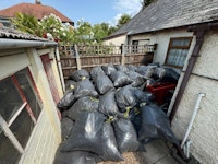 65 BAGS OF EXPANDING FOAM collected by Instant Rubbish Removals
