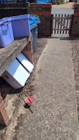 Box with WHB inside collected by Squeaky Clean Removals