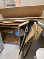 1 PC desk, carton packaging collected by Rubbish Clear Away