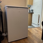 Mini/undercounter fridge Can be collected Wed/Thu/Fri this week! Only used for 9 months, with a few scratches (see images). Otherwise in good working order and big enough for 1-2 people. (usual price is £149 and the details/dimensions are here: https://www.currys.co.uk/products/logik-lul55w23-undercounter-fridge-white-10248763.html) B29 - removed for £50