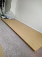 Broken wardrobe & a wall shelf collected by Moving Force
