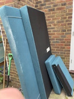 two sofas for disposal collected by Pat Smith Environmental Ltd