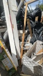 household waste collection .  includes bathroom toilet sink shower.  wood.  pallets.  old pipes.  radiator towel rail.  one sheet of plasterboard in 3 pieces.  glass.  old gate.  bags of rubble.  tiles. metal.  

king size mattress in good condition and also a working electric grass strimmer you can sell on if
you like.  

collection asap today. KT11 - removed for £200
