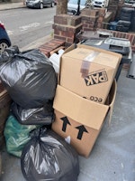 cardboard and packing material collected by Eco Clean&Fresh