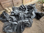19 bags of rubble 19 x 45 litre bags (half filled) of broken up concrete and slate + 4 pieces of an old concrete post. SG5 - removed for £65