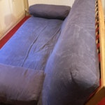 futon sofa bed sofa bed with faulty mechanism BN3 - removed for £70
